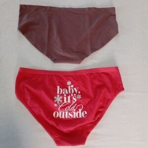 Victoria's Secret Lot of 2 PINK NWT Hipster NWOT Red Hiphugger Size L